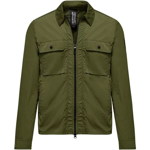 Crumpled Nylon Jacket , male, Sizes: 3XL, M, XL, L, S, 2XL - BomBoogie - Modalova