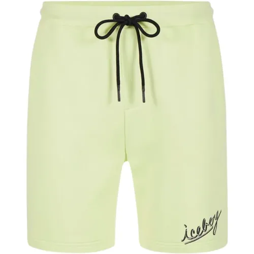 Casual Shorts, male, , Size: S Lime Casual Shorts - Iceberg - Modalova