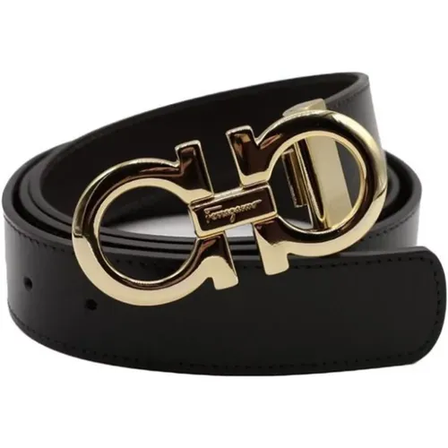 Luxury Reversible Leather Belt , unisex, Sizes: 115 CM - Salvatore Ferragamo - Modalova