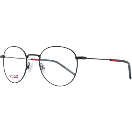 Glasses, male, , Size: ONE SIZE Round Metal Eyeglasses - Hugo Boss - Modalova