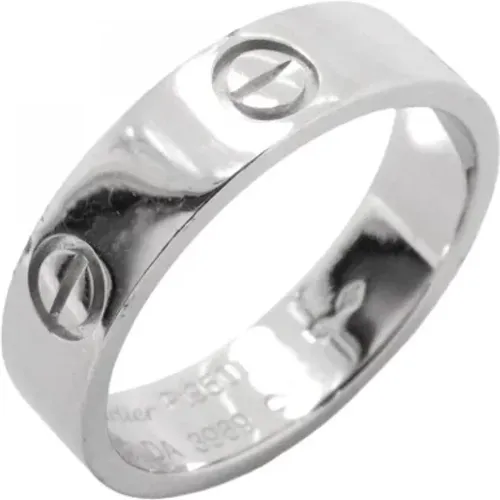 Pre-owned Jewellery, male, , Size: ONE SIZE Pre-owned Platinum rings - Cartier Vintage - Modalova