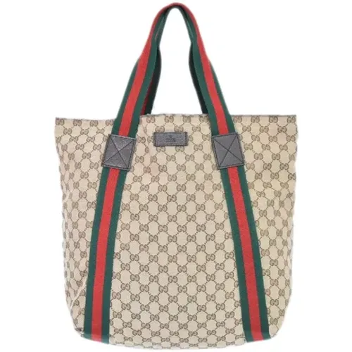 Pre-owned Tote Bags, female, , Size: ONE SIZE Pre-owned Canvas totes - Gucci Vintage - Modalova