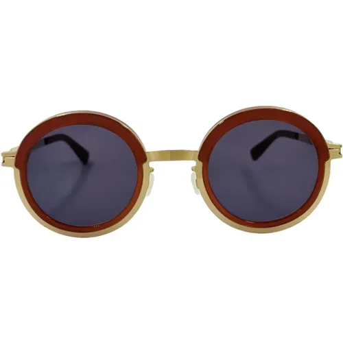 Sunglasses, unisex, , Size: ONE SIZE Vintage Round Sunglasses Red/Gold - Mykita - Modalova