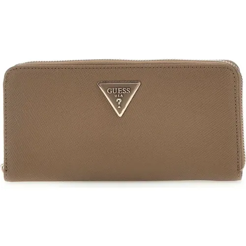 Dark Taupe Laurel Wallet for Women , female, Sizes: ONE SIZE - Guess - Modalova