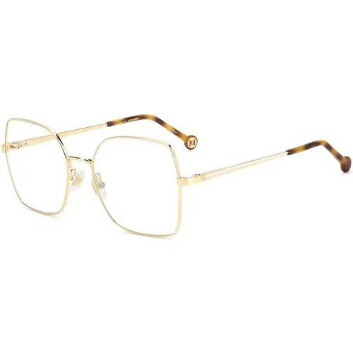 White Gold Statement Glasses , female, Sizes: 55 MM - Carolina Herrera - Modalova