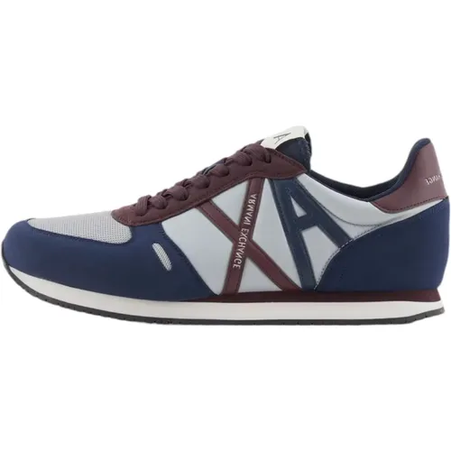 Low Top Sneakers , male, Sizes: 8 UK, 7 UK, 9 UK, 6 UK, 10 UK, 11 UK - Armani Exchange - Modalova