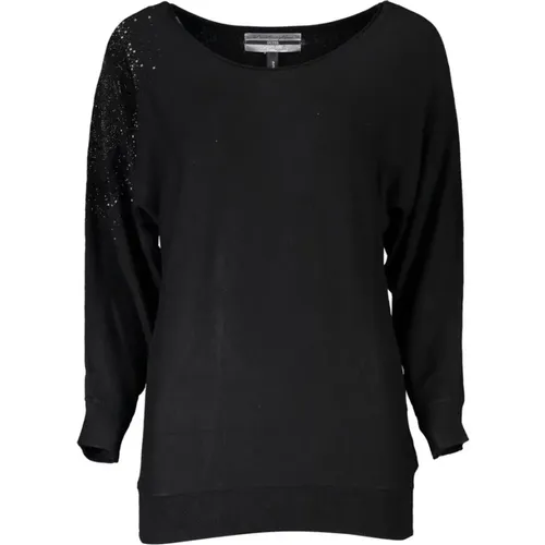 Eleganter Langarm-Pullover mit Strass , Damen, Größe: XS - Guess - Modalova