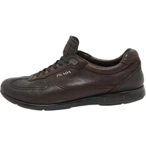 Pre-owned Sneakers, male, , Size: 9 US Pre-owned Leather sneakers - Prada Vintage - Modalova