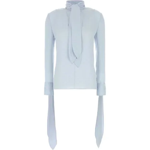 Blouses, female, , Size: S Blouse with bows in monogram 72 jacquard - Givenchy - Modalova