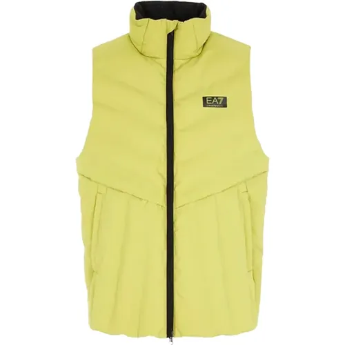 Minimal Line Slim Fit Outdoor Training Vest , male, Sizes: L - Emporio Armani EA7 - Modalova