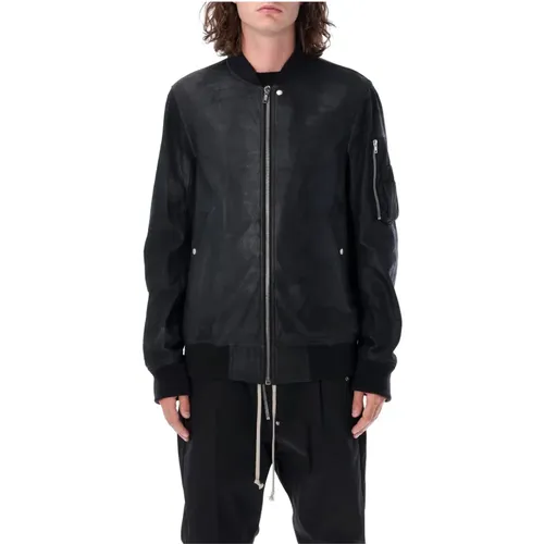 Klassische Flight Bomberjacke Schwarz - Rick Owens - Modalova