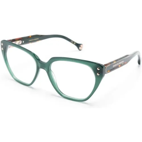 Green Optical Frame with Original Accessories , female, Sizes: 52 MM - Carolina Herrera - Modalova