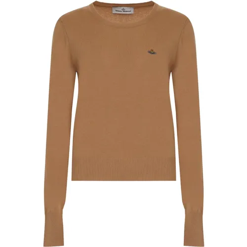 Gerippter Merinowollpullover , Damen, Größe: M - Vivienne Westwood - Modalova