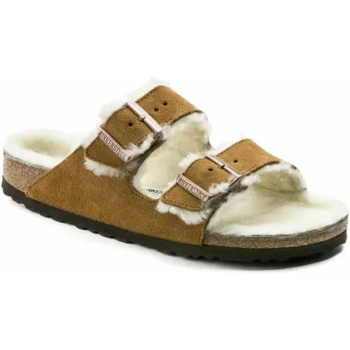 Sandalen Arizona Shearling , Herren, Größe: 43 EU - Birkenstock - Modalova