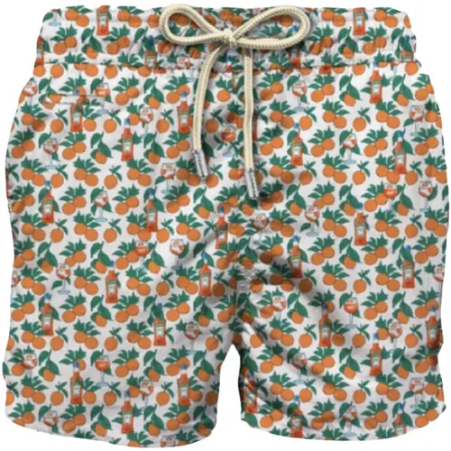 Beachwear, male, , Size: S Men's Beachwear Special Edition Aperol - MC2 Saint Barth - Modalova