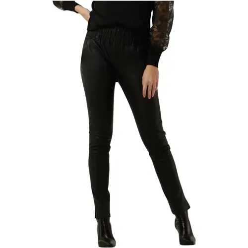 Hohe Taille Schwarze Chino Hose - Est'Seven - Modalova