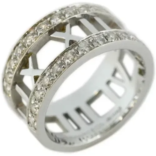 Pre-owned Jewellery, female, , Size: ONE SIZE Pre-owned White Gold rings - Tiffany & Co. Pre-owned - Modalova