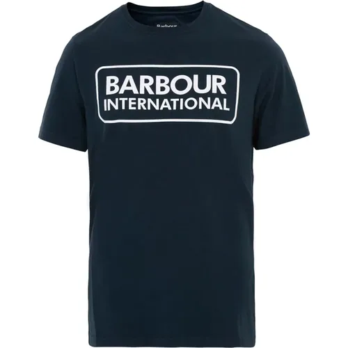 Modernes Logo Grafik T-Shirt Navy-S , Herren, Größe: 3XL - Barbour - Modalova