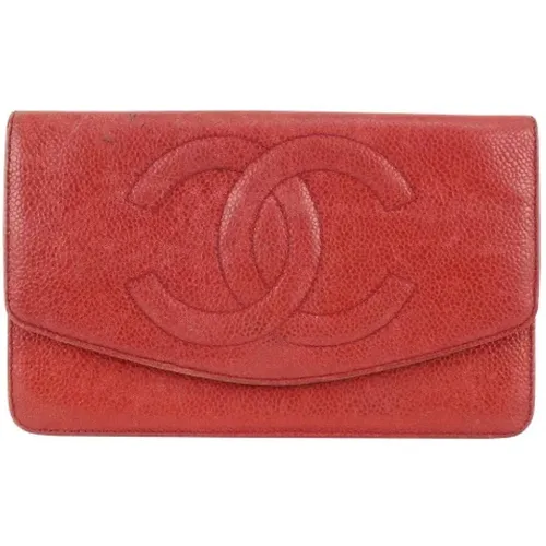 Vintage Leather Wallets , female, Sizes: ONE SIZE - Chanel Vintage - Modalova