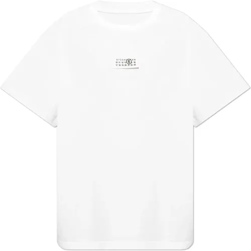 Oversize T-Shirt , Herren, Größe: L - MM6 Maison Margiela - Modalova