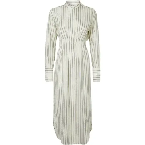 Sabosse striped midi shirt-dress , female, Sizes: M, L - Samsøe Samsøe - Modalova