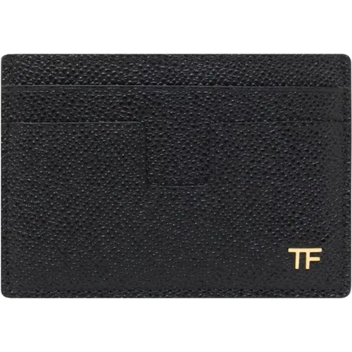 Schwarze Lederbrieftaschen Tom Ford - Tom Ford - Modalova