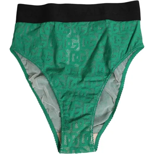 Bottoms, female, , Size: S Lace High Brief Panty Underwear - Dolce & Gabbana - Modalova