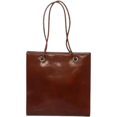 Pre-owned Tote Bags, female, , Size: ONE SIZE Pre-owned Vintage Leather Tote - Cartier Vintage - Modalova
