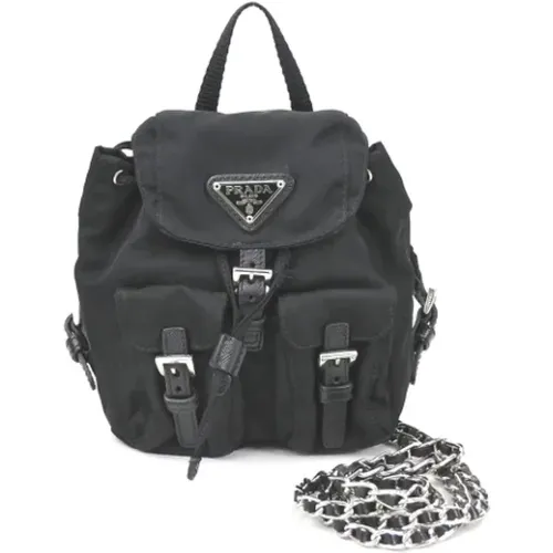 Pre-owned Backpacks, female, , Size: ONE SIZE Pre-owned Nylon prada-bags - Prada Vintage - Modalova