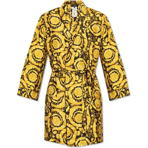 Robes, male, , Size: M Silk Robe - Versace - Modalova