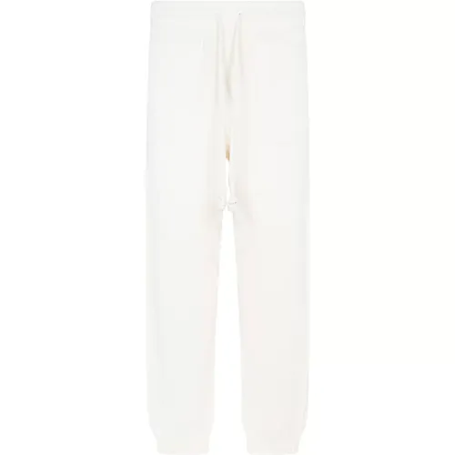 Sweatpants, male, , Size: S 3D Diag Knit Pants - Off White - Modalova