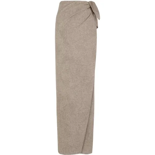 Yak Wool Wrap Skirt , female, Sizes: XL, 2XL, L - Cortana - Modalova