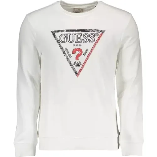 Slim Fit Sweatshirt with Round Neck , male, Sizes: 2XL - Guess - Modalova