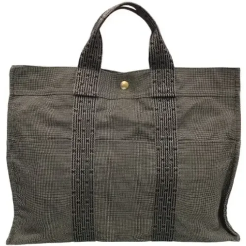 Pre-owned Tote Bags, female, , Size: ONE SIZE Pre-owned Canvas handbags - Hermès Vintage - Modalova