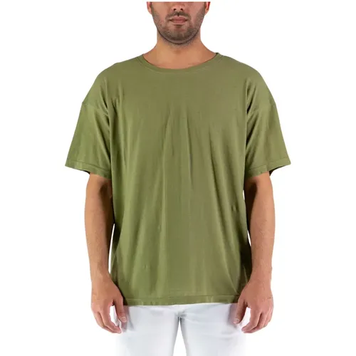 Crew Neck Short Sleeve T-Shirt , male, Sizes: S, XL, L - Laneus - Modalova