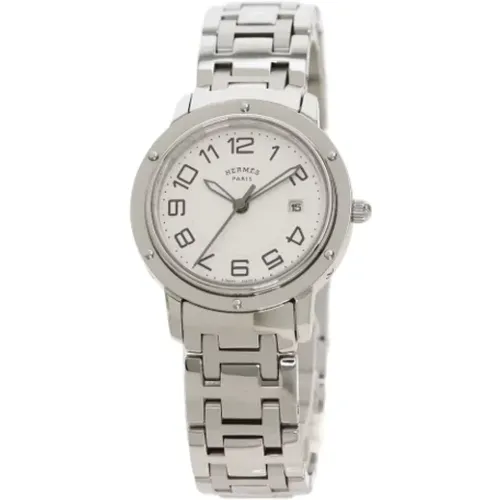 Pre-owned silver metal watch , female, Sizes: ONE SIZE - Hermès Vintage - Modalova