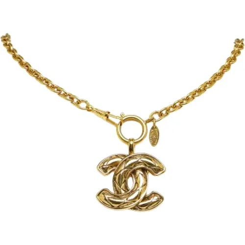 Pre-owned Jewellery, female, , Size: ONE SIZE Pre-owned Gold necklaces - Chanel Vintage - Modalova