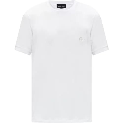 T-Shirt mit Logo , Herren, Größe: 2XL - Giorgio Armani - Modalova