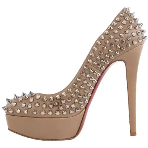 Pre-owned Fabric heels , female, Sizes: 3 UK - Christian Louboutin Pre-owned - Modalova