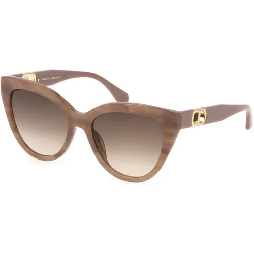Acetate Sunglasses with Brown Lenses , female, Sizes: 55 MM - Twinset - Modalova