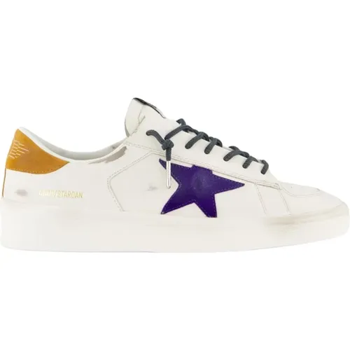 Stardan Sneaker Weiß/Lila/Ocker , Herren, Größe: 42 EU - Golden Goose - Modalova