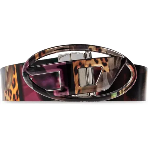 Belts, unisex, , Size: 80 CM Reversible belt Oval - Diesel - Modalova