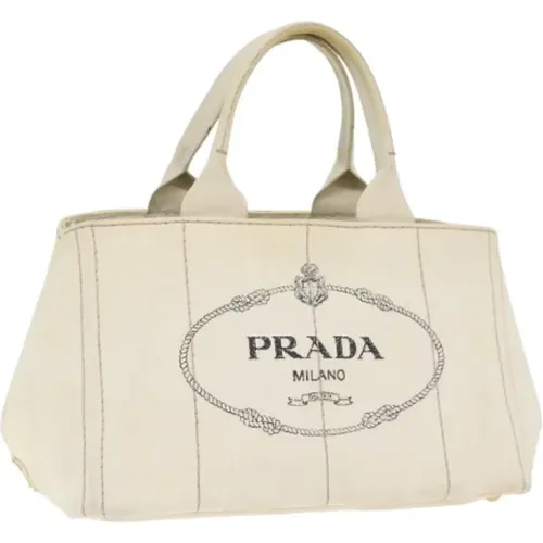 Pre-owned Tote Bags, female, , Size: ONE SIZE Pre-owned Canvas totes - Prada Vintage - Modalova