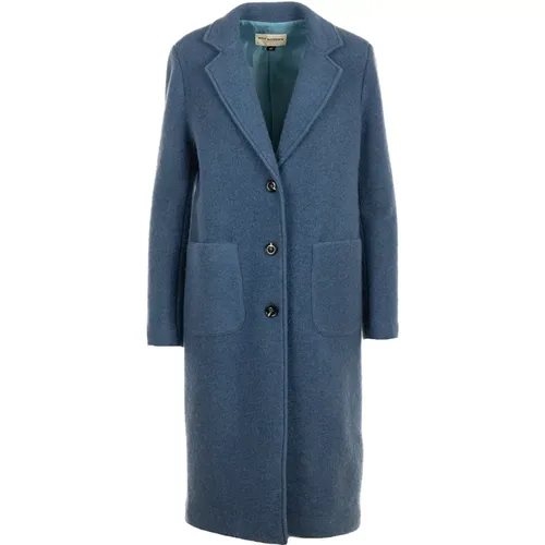 Single-Breasted Coats, female, , Size: XS Michelle Wool Blend Coat - Roy Roger's - Modalova