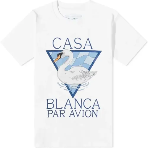 T-Shirts, male, , Size: 2XL Par Avion T-Shirt - Casablanca - Modalova