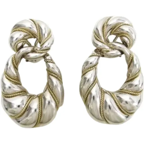 Pre-owned Jewellery, female, , Size: ONE SIZE Pre-owned Silver earrings - Tiffany & Co. Pre-owned - Modalova