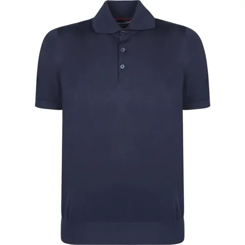 Contrasting Edge Cotton Polo Shirt , male, Sizes: L - BRUNELLO CUCINELLI - Modalova