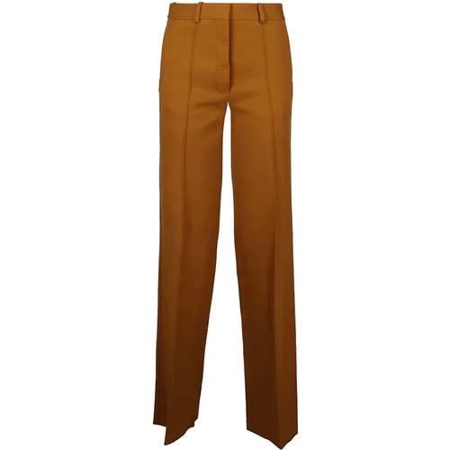 Chinos, female, , Size: XS Tobacco Chinos, Upgrade Your Wardrobe - Victoria Beckham - Modalova