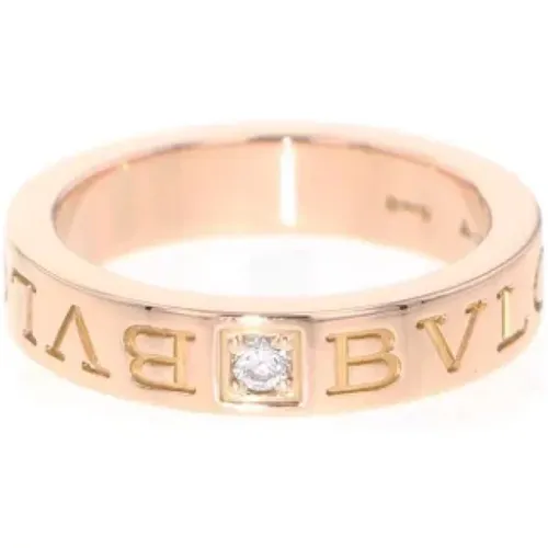 Pre-owned Jewellery, unisex, , Size: ONE SIZE Pre-owned Rose Gold rings - Bvlgari Vintage - Modalova