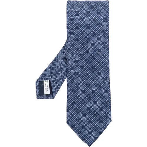 Ties, male, , Size: ONE SIZE Silk tie - Salvatore Ferragamo - Modalova